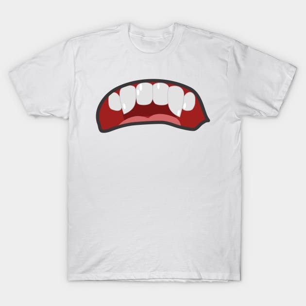 Cartoon Mouths Face T-Shirt by Designerabhijit